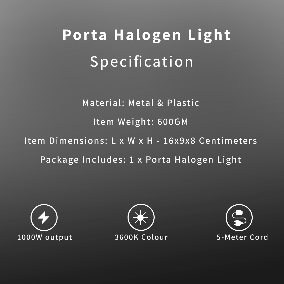 Porta Halogen Light
