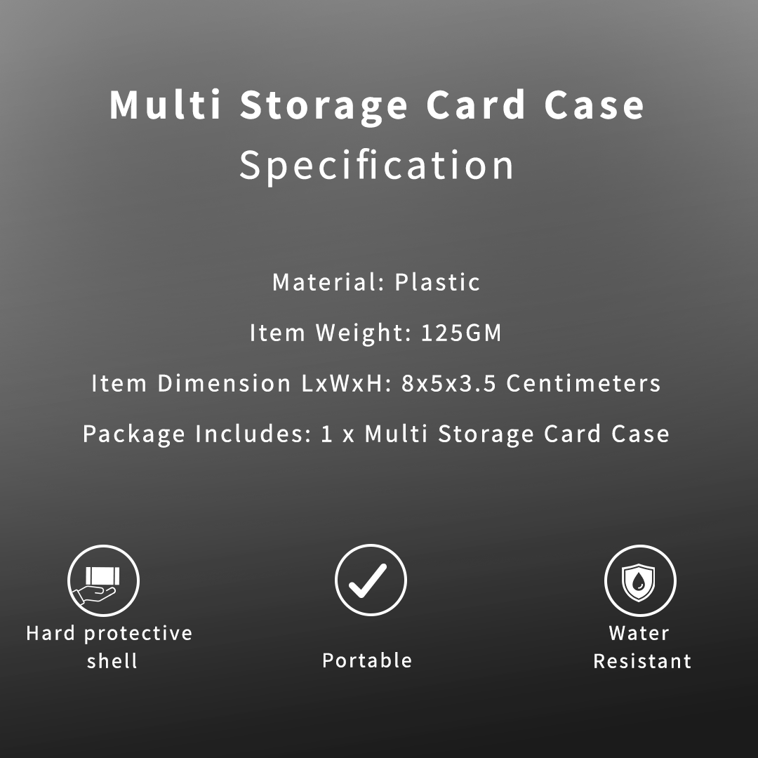 Multi Storage Card Case