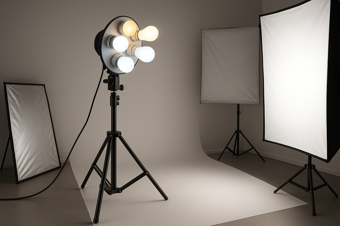 How to Set Up the Perfect Studio Lighting with the 5 in 1 Bulb Holder