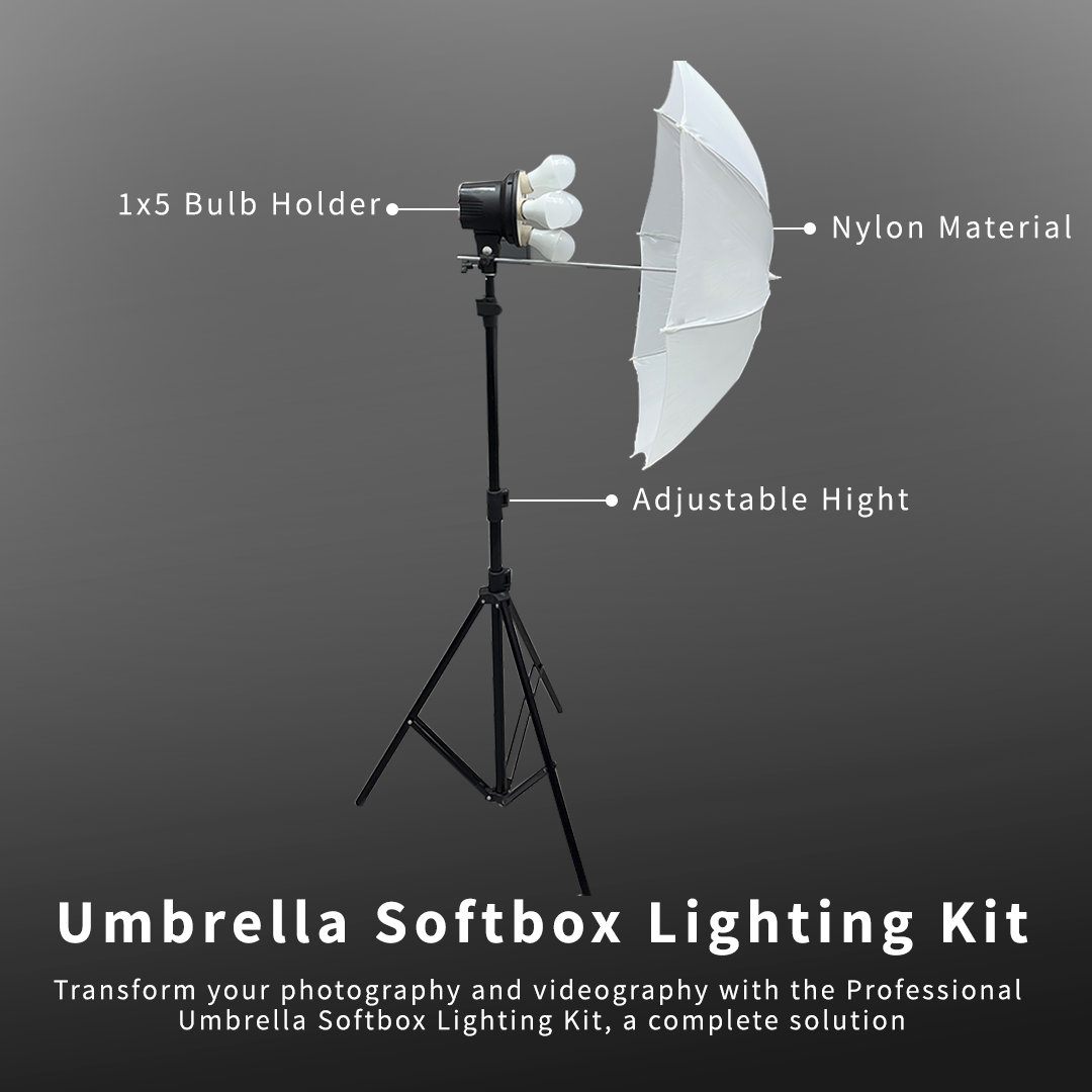 Professional Umbrella Softbox Lighting Kit