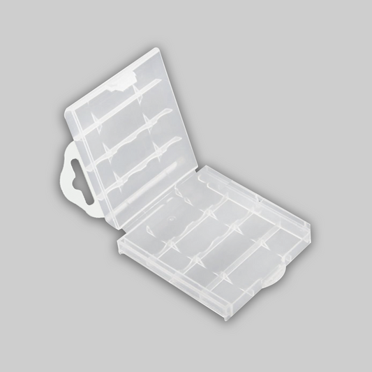 Transparent Plastic Battery Storage Case